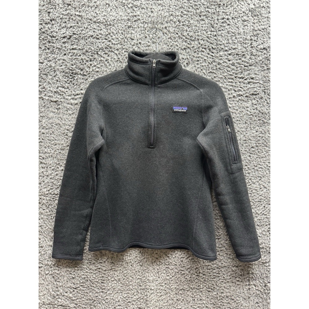 Patagonia Better Sweater‎ Womens Size S Black 1/4 Zip Fleece Pullover Outdoor